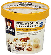 Multigrain oatmeal Plus brown sugar, diced bananas, chopped walnuts, quinoa and flax (030000322291)