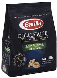 Barilla Tortellini Cheese & Spinach 12.0 oz Nutrition Information